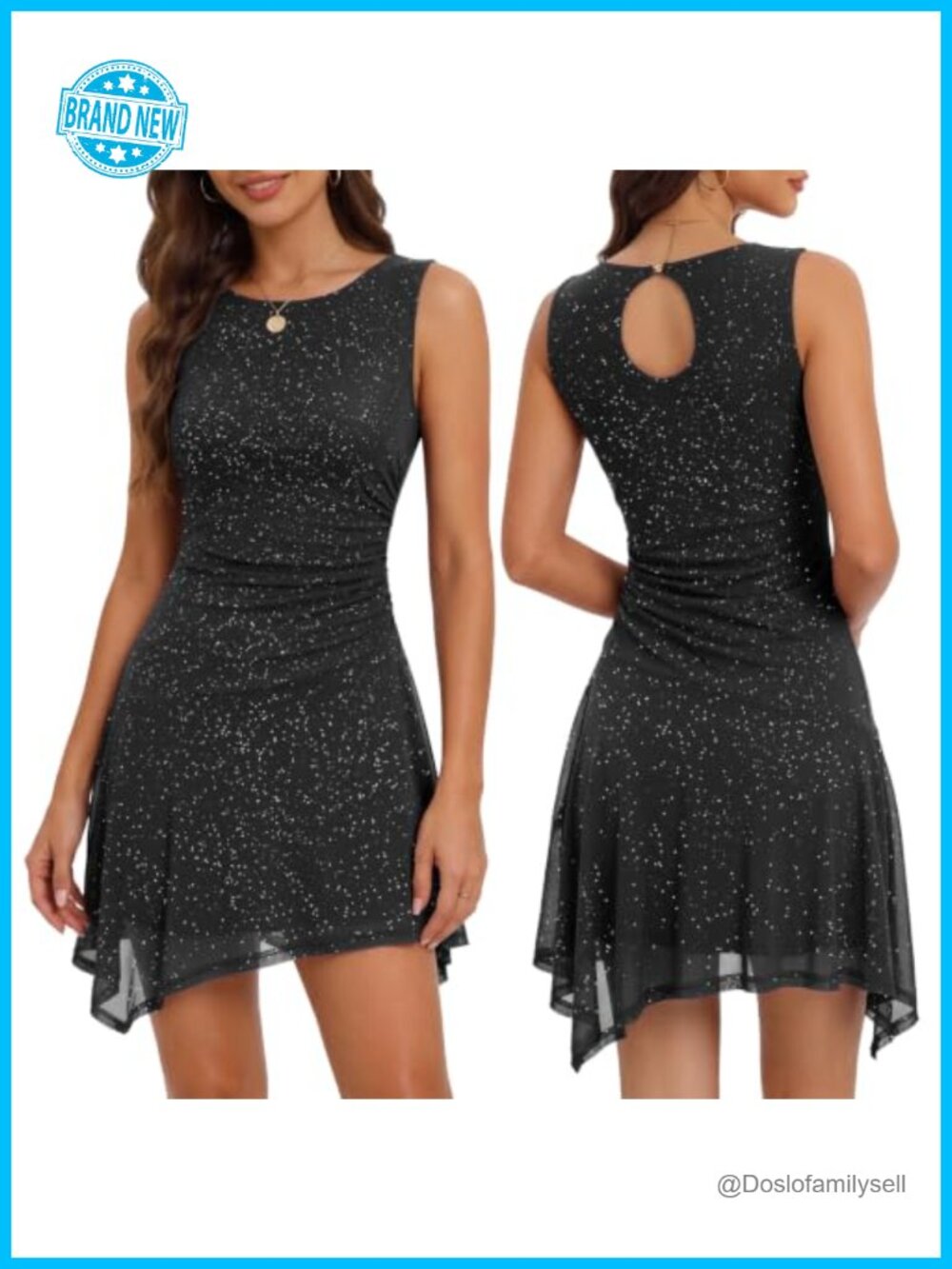 Sequin Mini Homecoming Dress Sleeveless A-Line Cocktail Party